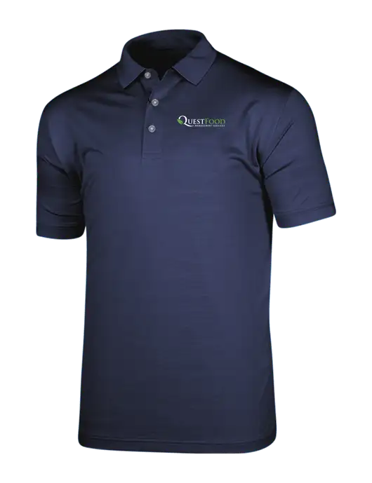 Callaway Vibrant Navy Ventilated Polo w/Quest Food Logo