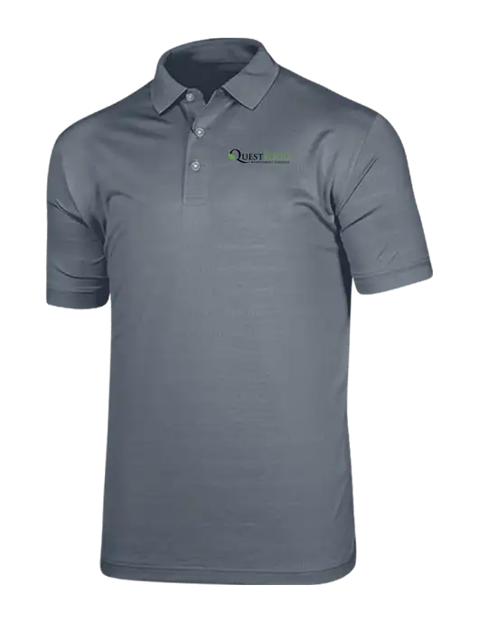 Callaway Vibrant Light Grey Ventilated Polo w/Quest Food Logo