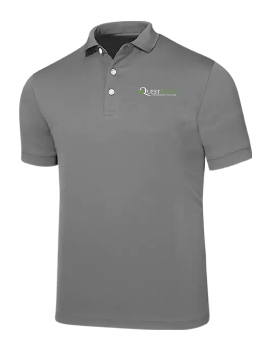 Callaway Ottoman Medium Grey Polo w/Quest Food Logo