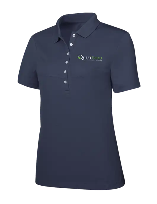 Callaway Womens Ottoman Navy Polo w/Quest Food Logo