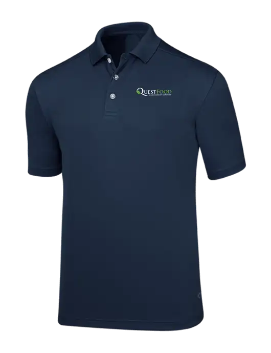 Callaway Core Navy Performance Polo w/Quest Food Logo