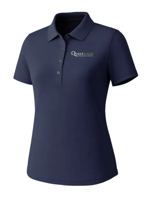 Callaway Womens Core Navy Performance Polo w/Quest Food Logo