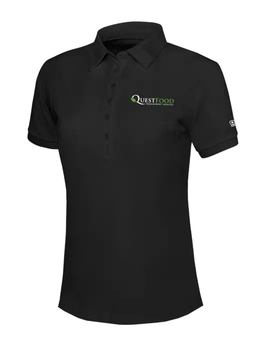 OGIO Womens Blacktop Jewel Polo w/Quest Food Logo