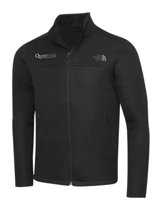 North Face Black Ridgewall Soft Shell Jacket w/Quest Food Logo