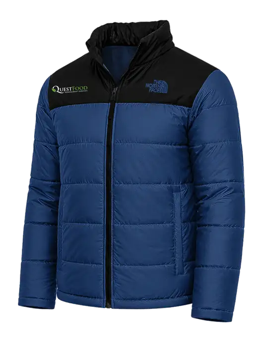 North Face Navy Everyday Insulated Jacket w/Quest Food Logo