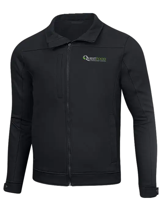 Cornerstone Charcoal Duck Bonded Soft Shell Jacket w/Quest Food Logo