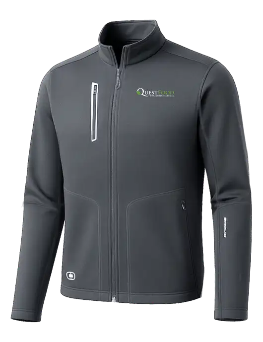 OGIO Dark Grey Endurance Fulcrum Full-Zip w/Quest Food Logo