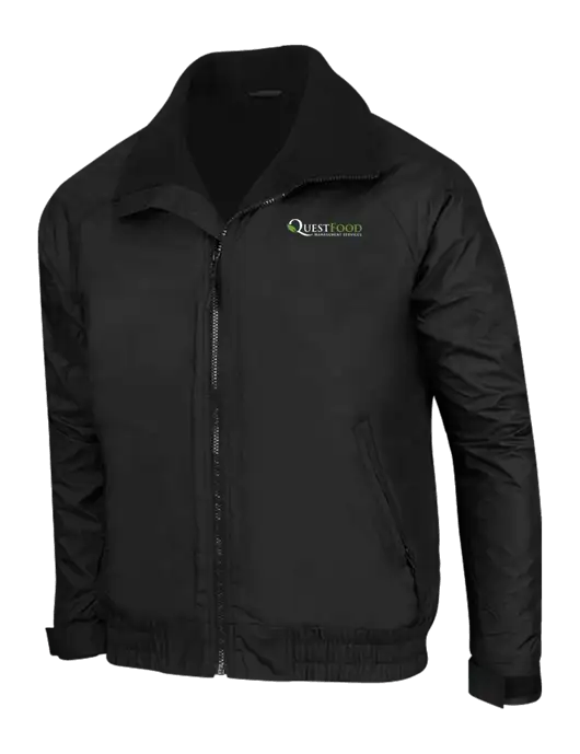 True Black/True Black Classic Competitor Jacket w/Quest Food Logo