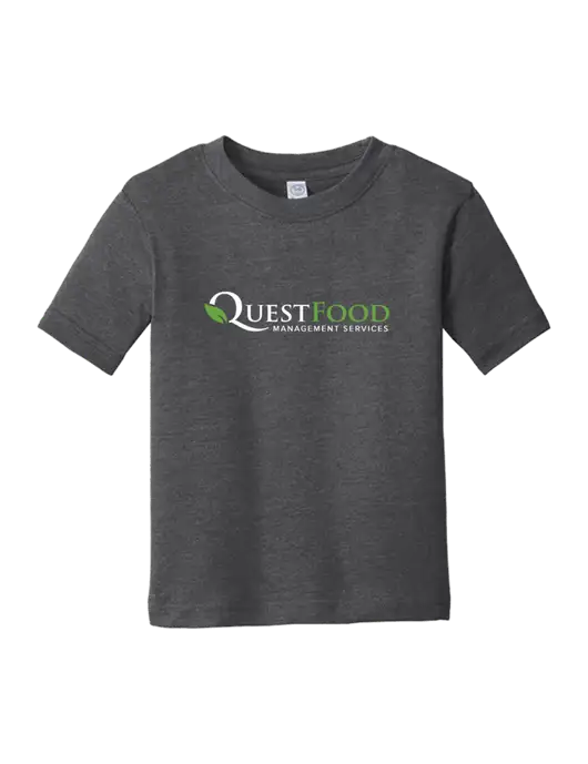 Rabbit Skins Vintage Smoke Toddler Fine Jersey Tee w/Quest Food Logo