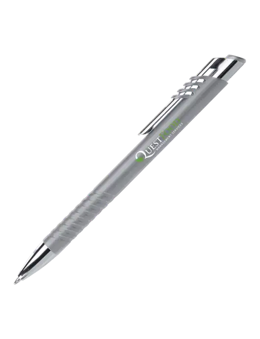 Schirhart Grey Pen - Black Ink w/Quest Food Logo