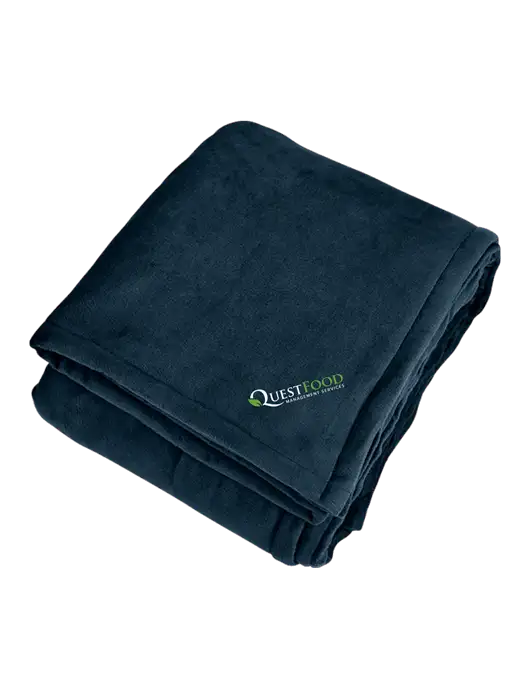 Mountain Lodge Navy Eclipse Blanket w/Quest Food Logo