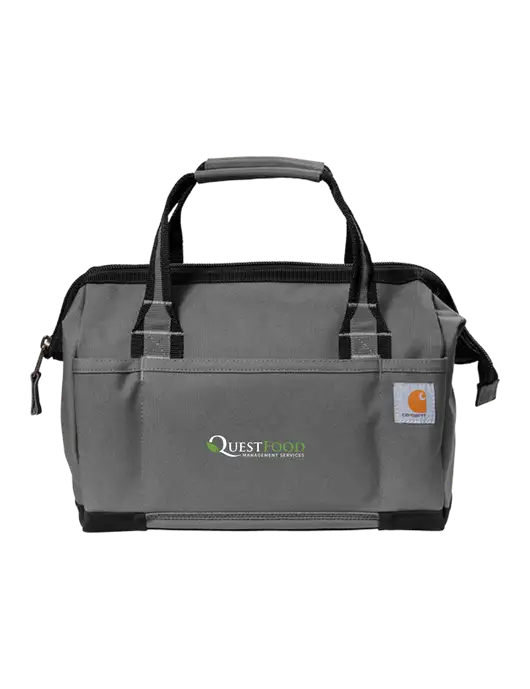 Carhartt Foundry Series 14” Grey Tool Bag w/Quest Food Logo