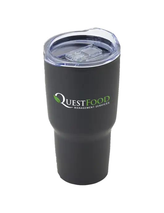 Odyssey Black 30 oz Travel Tumbler w/Quest Food Logo