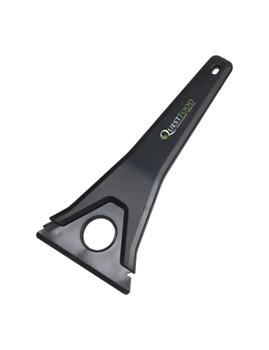 TriBlade Black Windshield Scraper w/Quest Food Logo