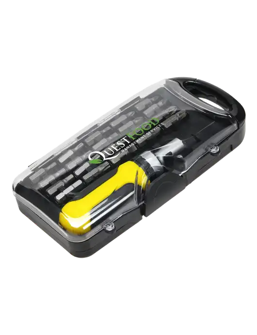 Artisan Black Screwdriver Set w/Quest Food Logo