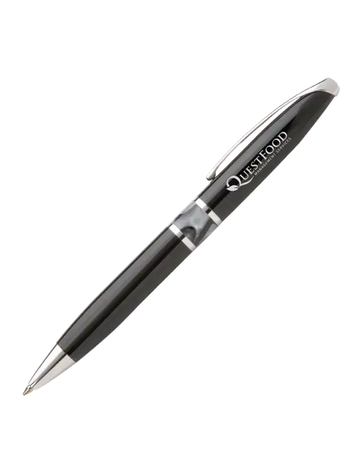 Illusion Black Pen - Black Ink w/Quest Food Logo