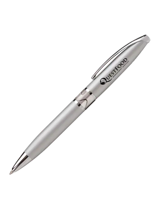 Illusion Silver Pen - Black Ink w/Quest Food Logo