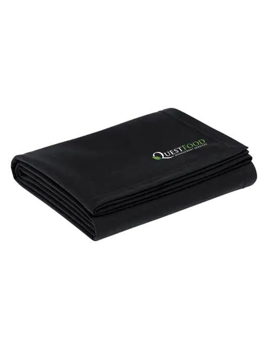 Recycled Black Blanket w/Quest Food Logo