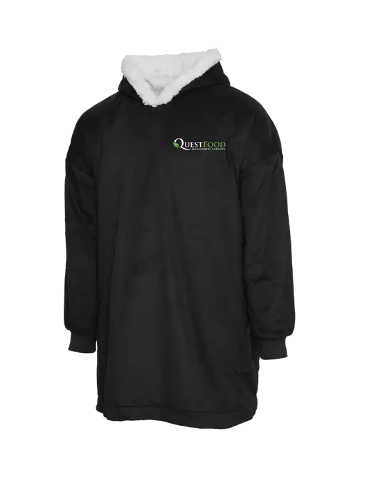 Wearable Lodge Black Blanket w/Quest Food Logo