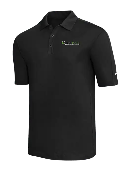 Nike Black Tech Sport Dri-FIT Polo w/Quest Food Logo