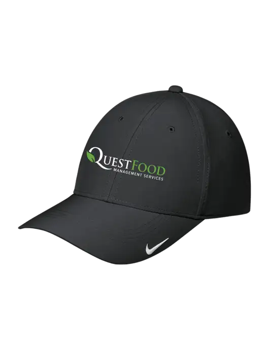 Nike Black Dri-FIT Legacy Cap w/Quest Food Logo