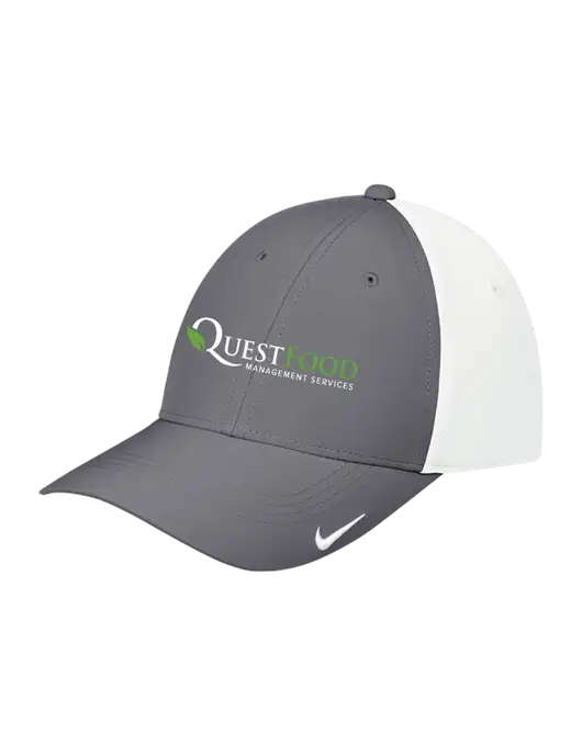 Nike Dark Grey/White Dri-FIT Legacy Cap w/Quest Food Logo