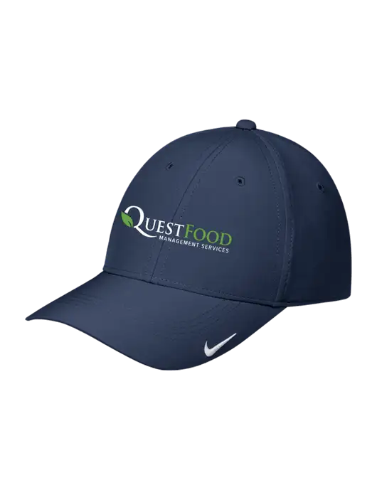 Nike Navy Dri-FIT Legacy Cap w/Quest Food Logo