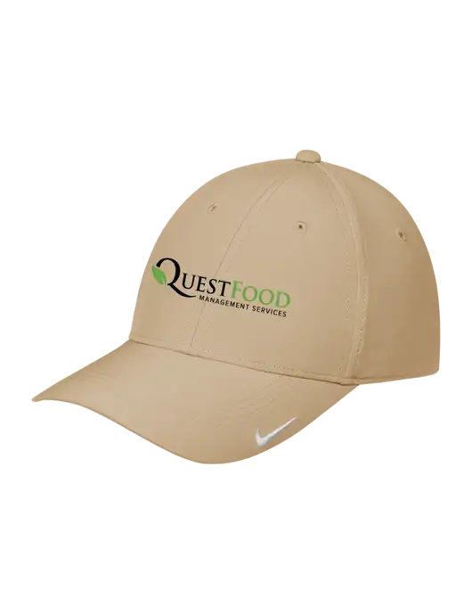 Nike Tan Dri-FIT Legacy Cap w/Quest Food Logo