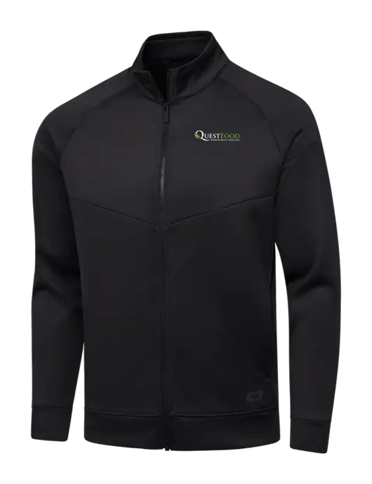 OGIO Black Endurance Modern Performance Full-Zip w/Quest Food Logo