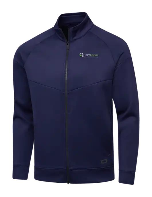 OGIO Navy Endurance Modern Performance Full-Zip w/Quest Food Logo