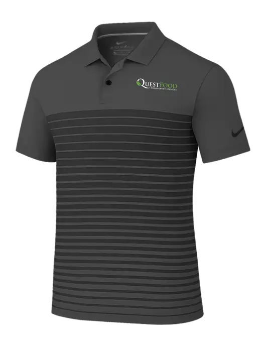 Nike Dark Grey Dri-FIT Vapor Block Polo w/Quest Food Logo