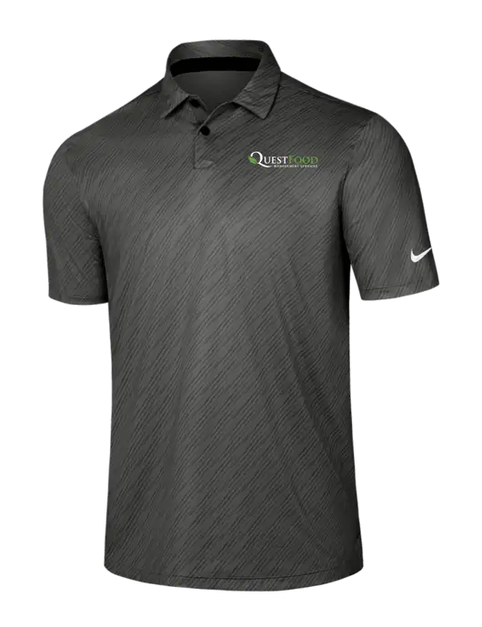 Nike Dark Grey Vapor Dash Polo w/Quest Food Logo