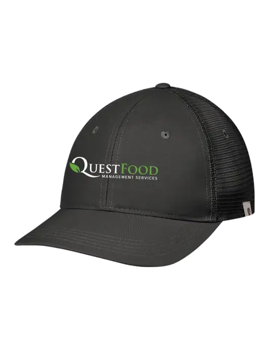 Carhartt Black Trucker Rugged Pro Series Cap w/Quest Food Logo
