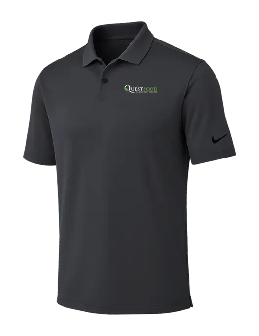 Nike Dark Grey Dri-FIT Vapor Polo w/Quest Food Logo