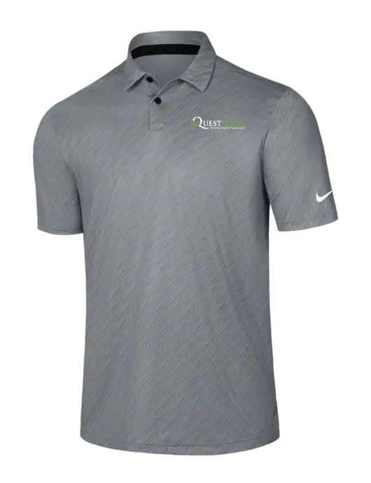 Nike Medium Grey Vapor Dash Polo w/Quest Food Logo