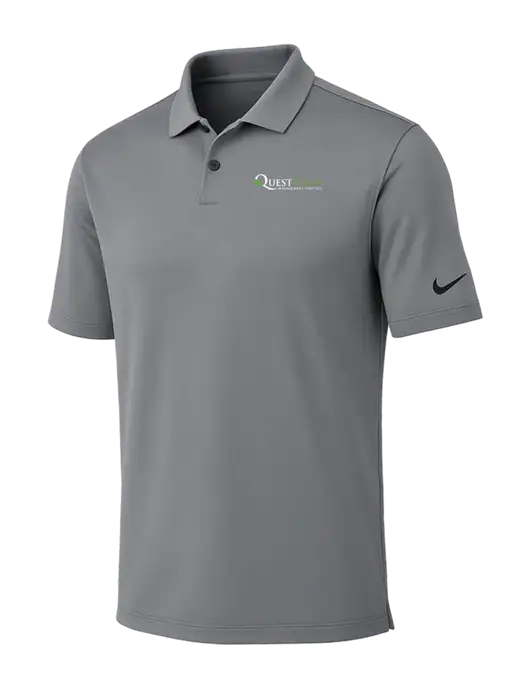 Nike Medium Grey Dri-FIT Vapor Polo w/Quest Food Logo