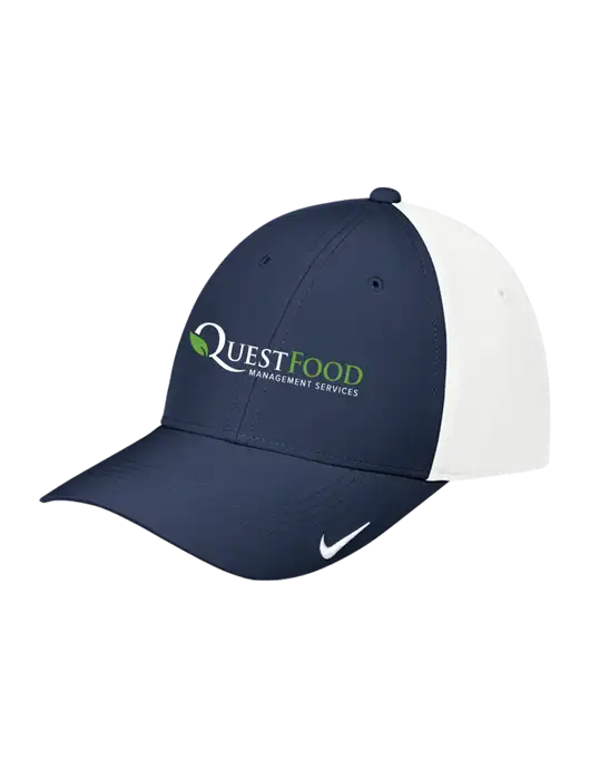 Nike Navy/White Dri-FIT Legacy Cap w/Quest Food Logo