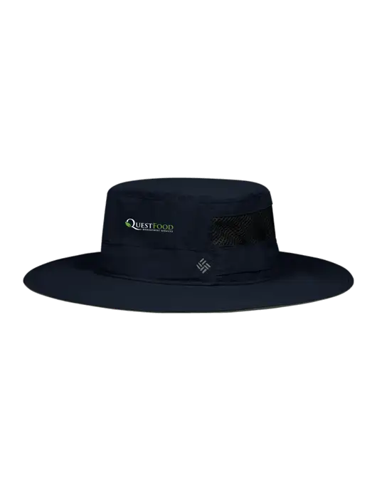 Columbia Navy Bora Bora Booney  Hat w/Quest Food Logo