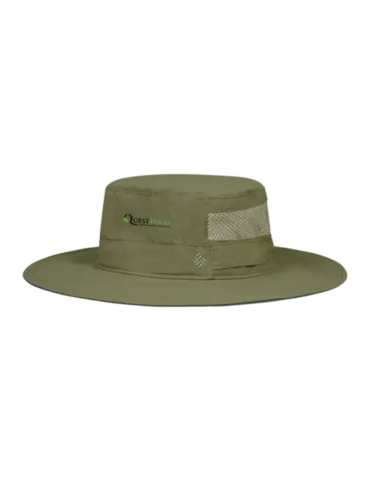 Columbia Dark Tan Bora Bora Booney  Hat w/Quest Food Logo