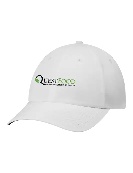 Richardson Relaxed Performance Lite White Cap w/Quest Food Logo
