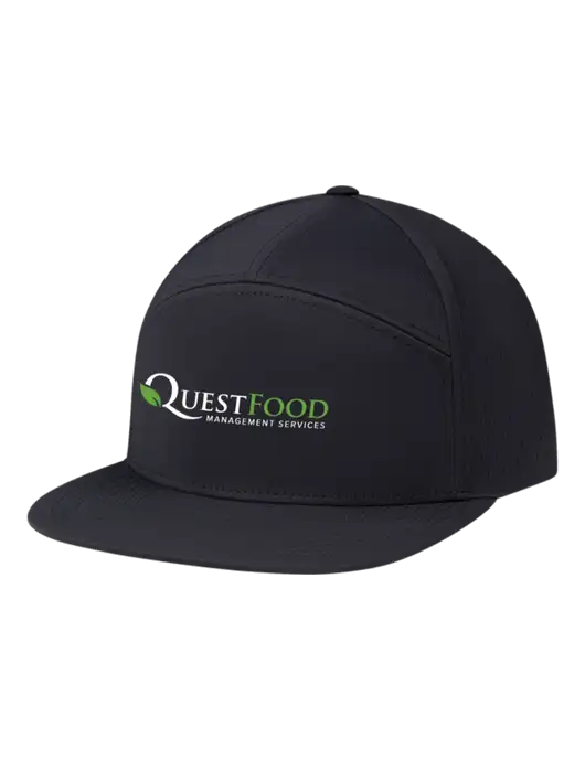 Richardson Black Cannon Cap w/Quest Food Logo