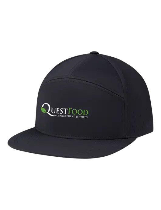 Richardson Black Cannon Cap w/Quest Food Logo