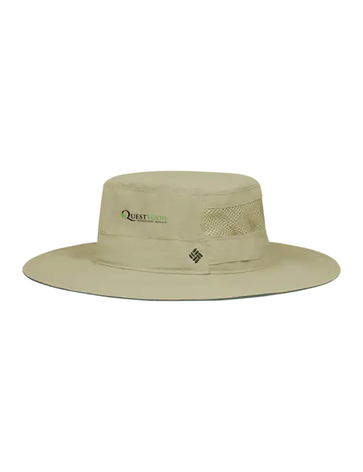 Columbia Tan Bora Bora Booney  Hat w/Quest Food Logo