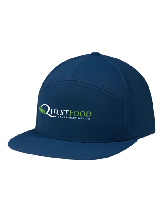 Richardson Light Navy Cannon Cap w/Quest Food Logo