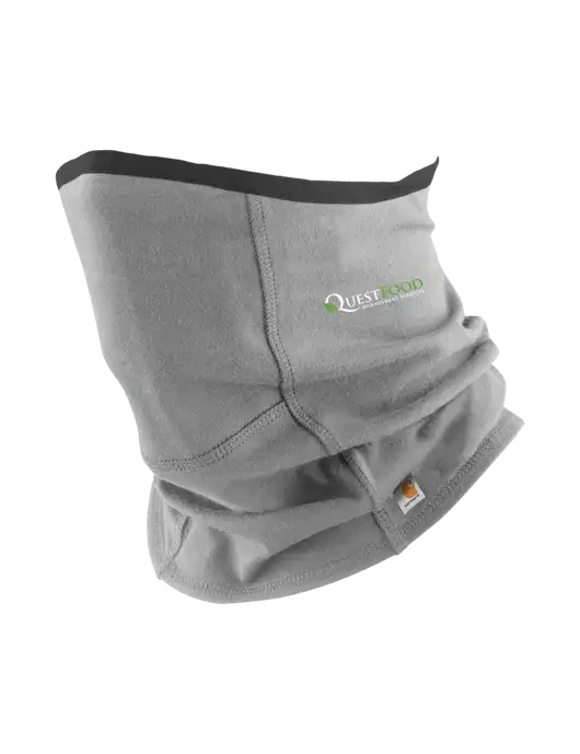 Carhartt Medium Grey Cotton Blend Filter Pocket Gaiter w/Quest Food Logo