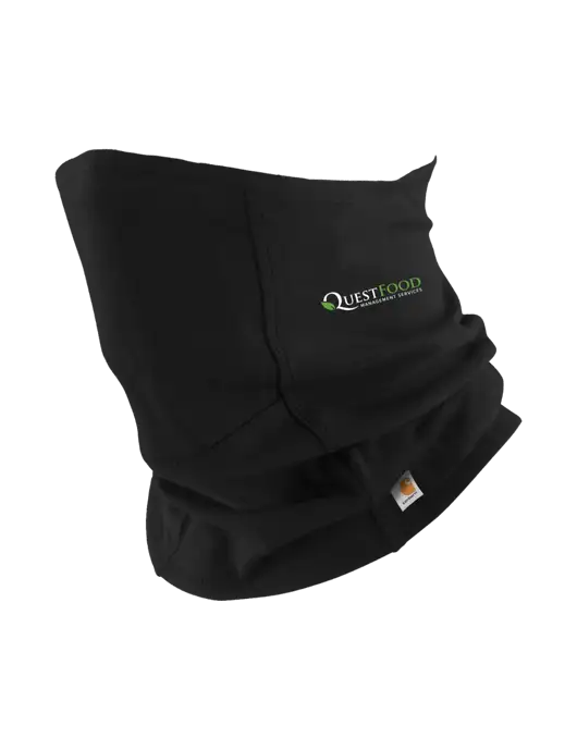 Carhartt Black Cotton Blend Filter Pocket Gaiter w/Quest Food Logo
