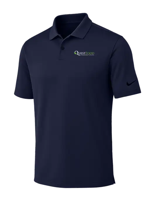 Nike Dark Navy Dri-FIT Vapor Polo w/Quest Food Logo