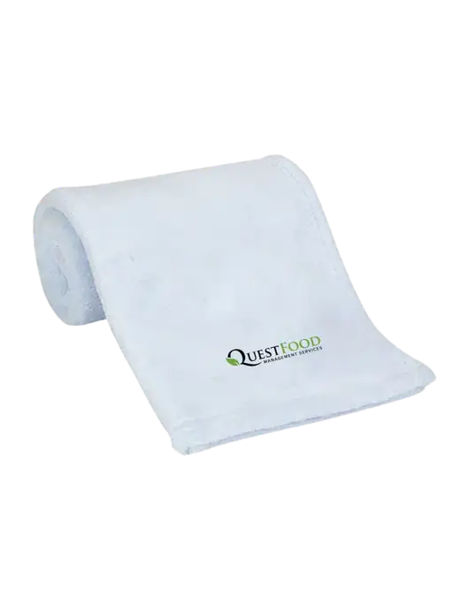 Blue Alpine Fleece Mink Touch Luxury Baby Blanket  w/Quest Food Logo