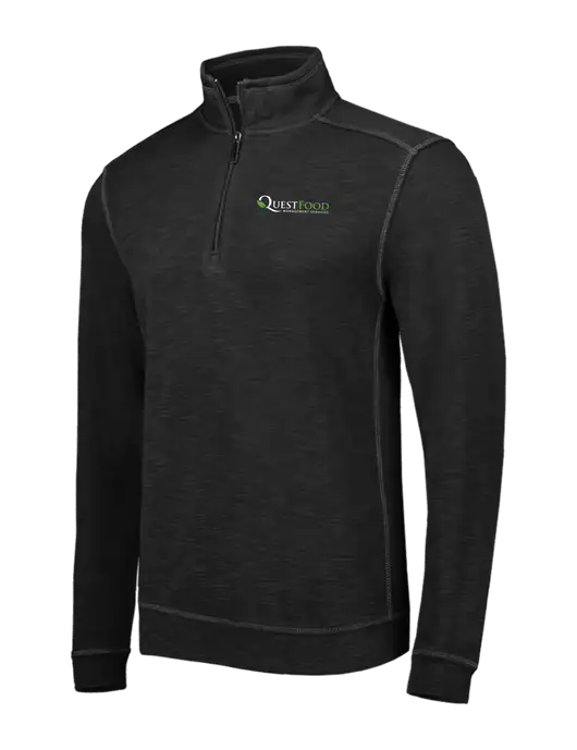 Tommy Bahama Black Tobago Bay 1/2 Zip w/Quest Food Logo