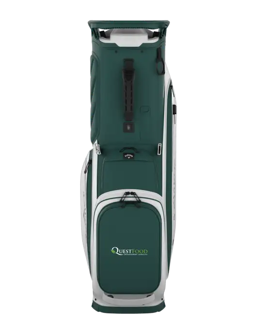 Callaway Fairway 14 Dark Green/White Golf Bag w/Quest Food Logo